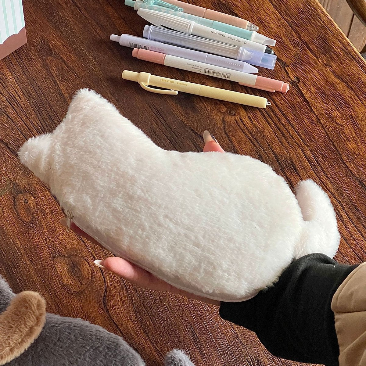 Student Storage Box - Pencil Case - Makeup Bag - Cute Cat-Shaped Storage Bag - Creative Cat-Shaped Storage V1188-ZXY-10723