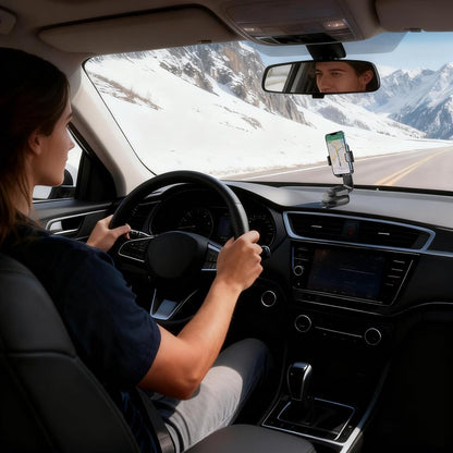 Phone Holder - Universal Base - 360 degrees Rotatable Car Phone Holder - Suitable for cars, trucks, vehicles, V1188-ZXY-10733