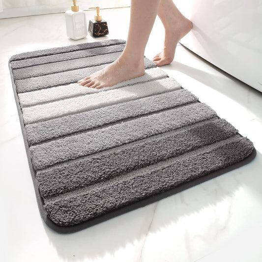 Living room carpet - Bathroom carpet - Non-slip bath mat - 40 x 60 cm - Absorbent underlay - Machine-washable V1188-ZXY-10741