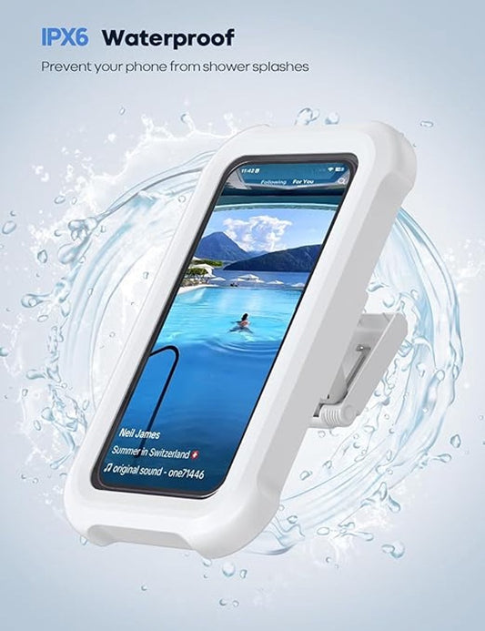 1-Piece Shower Phone Holder - Waterproof - 360 degrees Rotatable, Retractable & Adjustable Phone Case - V1188-ZXY-10744