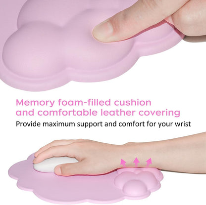 Mouse Pad - Mouse Pad with Wrist Rest - Ergonomic Mouse Pad - Mouse Pad with Leather Surface, Suitable for V1188-ZXY-10751
