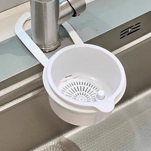 Kitchen drain strainer for the faucet - Multifunctional drain strainer for food waste - Tiltable with push V1188-ZXY-10756