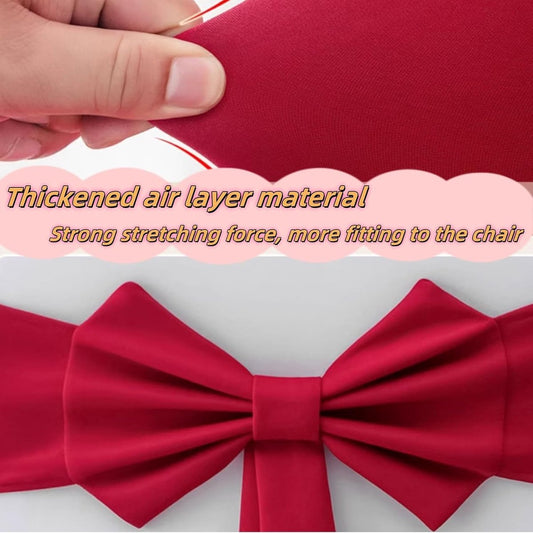Chair Covers - 2 pieces - Christmas bow on chairs - Christmas accessories - Chair covers for home - Suitable V1188-ZXY-10760
