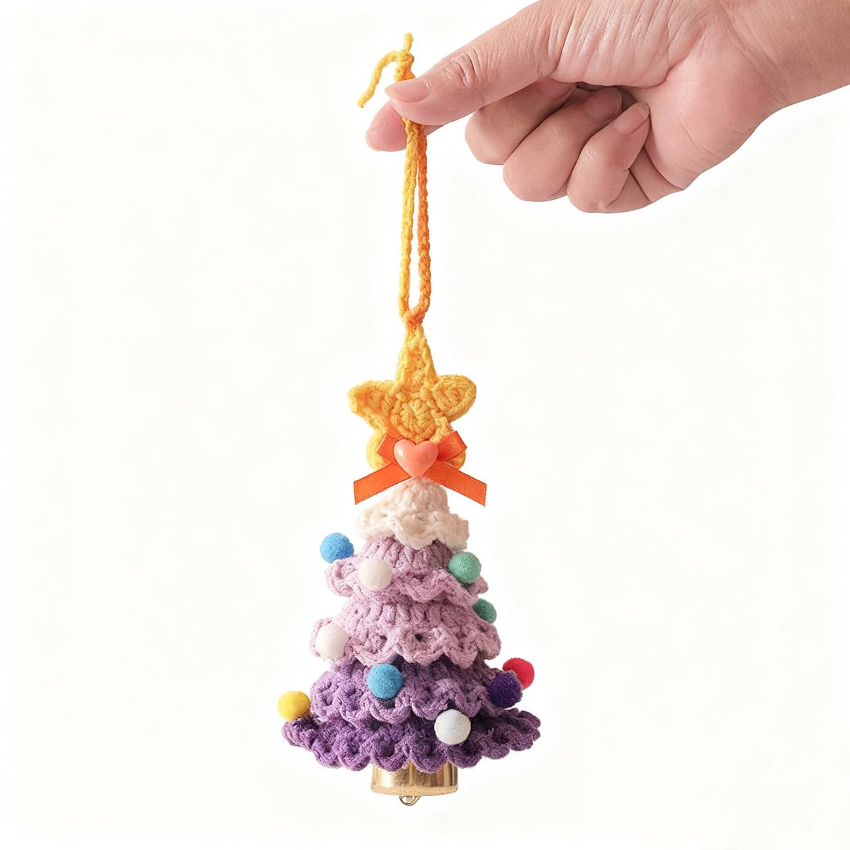 Christmas Decorations - Crochet Christmas Tree Bell Decorations - Small Christmas Decorations - Car V1188-ZXY-10767
