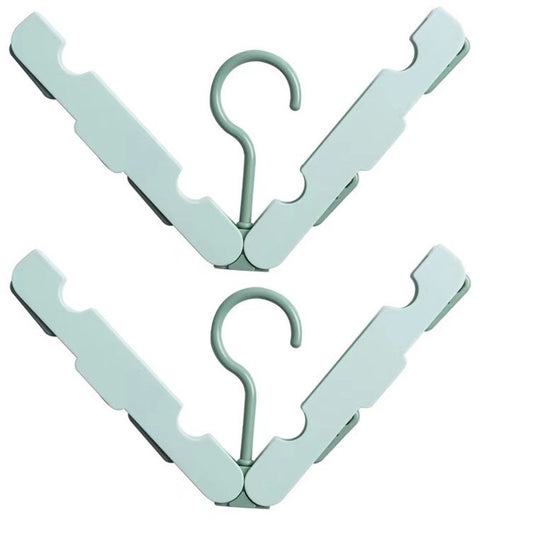 Folding Clothes Rack (Two-Piece Pack) - Hanging Clothes Rack - Portable Folding Hanger with Hook - Ideal for V1188-ZXY-10771