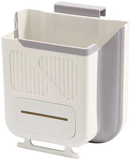 Waste Bin - Hanging Waste Bin - Foldable Waste Bin - Capacity: 7 Liters - Space-Saving Design - Suitable for V1188-ZXY-10778