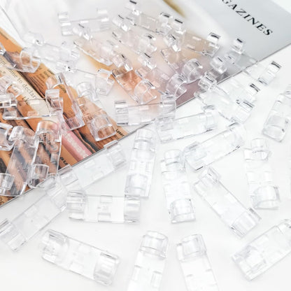 Transparent Cable Clips Self-Adhesive - Cable Organizer - 120 pieces - Cable Tray - Cable Ties - Cable Lock - V1188-ZXY-10787