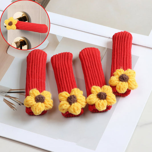 Door Handle Gloves - 4-Piece Set - Knitted Door Handle Gloves - Soft Door Handle Gloves - Warm Door Handle V1188-ZXY-10791