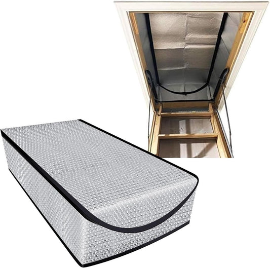 Attic Hatch Insulation Cover 63.5x138 cm - Dust Cover for Attic Hatch - Energy Saving With Zipper - For V1188-ZXY-10793