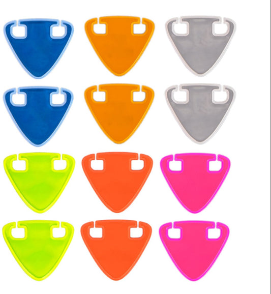 Reflective Stickers - Pack of 12 - Reflective Safety Markers for Night Riding - Highly Visible Bicycle V1188-ZXY-10796