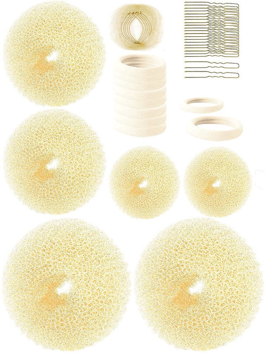 Hair Accessories - Women's Hair Styling Set - Hair Styling Tools - Braiding Set - 41 Pieces - Gold V1188-ZXY-10801