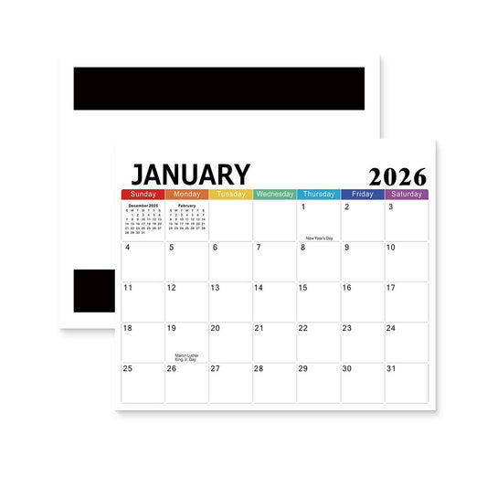 2026-2027 Magnetic Fridge Calendar - Agenda Calendar 2026 - Agenda Calendar 2026 - Calendar 2026 Weekly V1188-ZXY-10805
