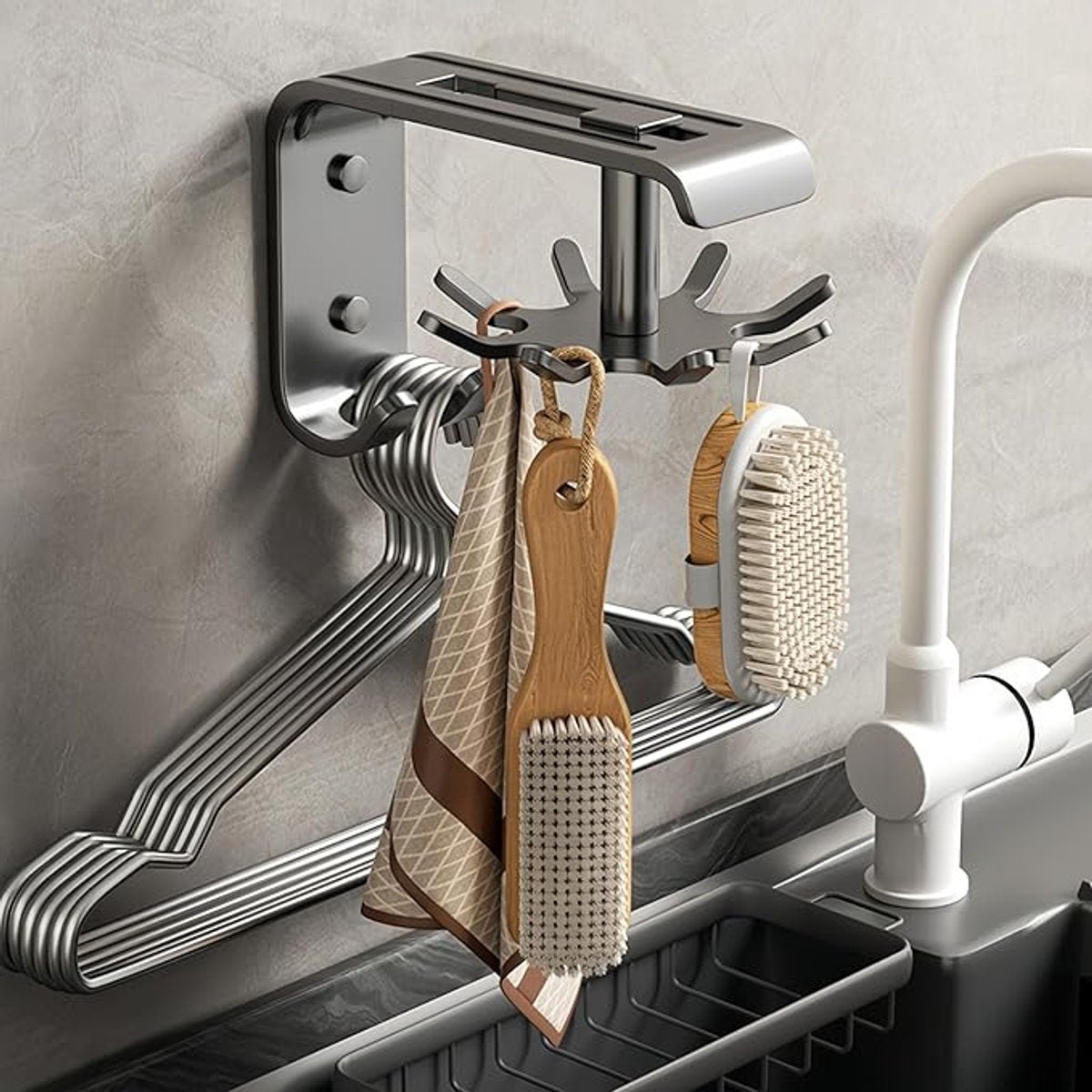 Kitchen Utensils - 2-Piece Hook - Cabinet Hook - Room Hook - Storage - Kitchen Storage - Suitable for V1188-ZXY-10811