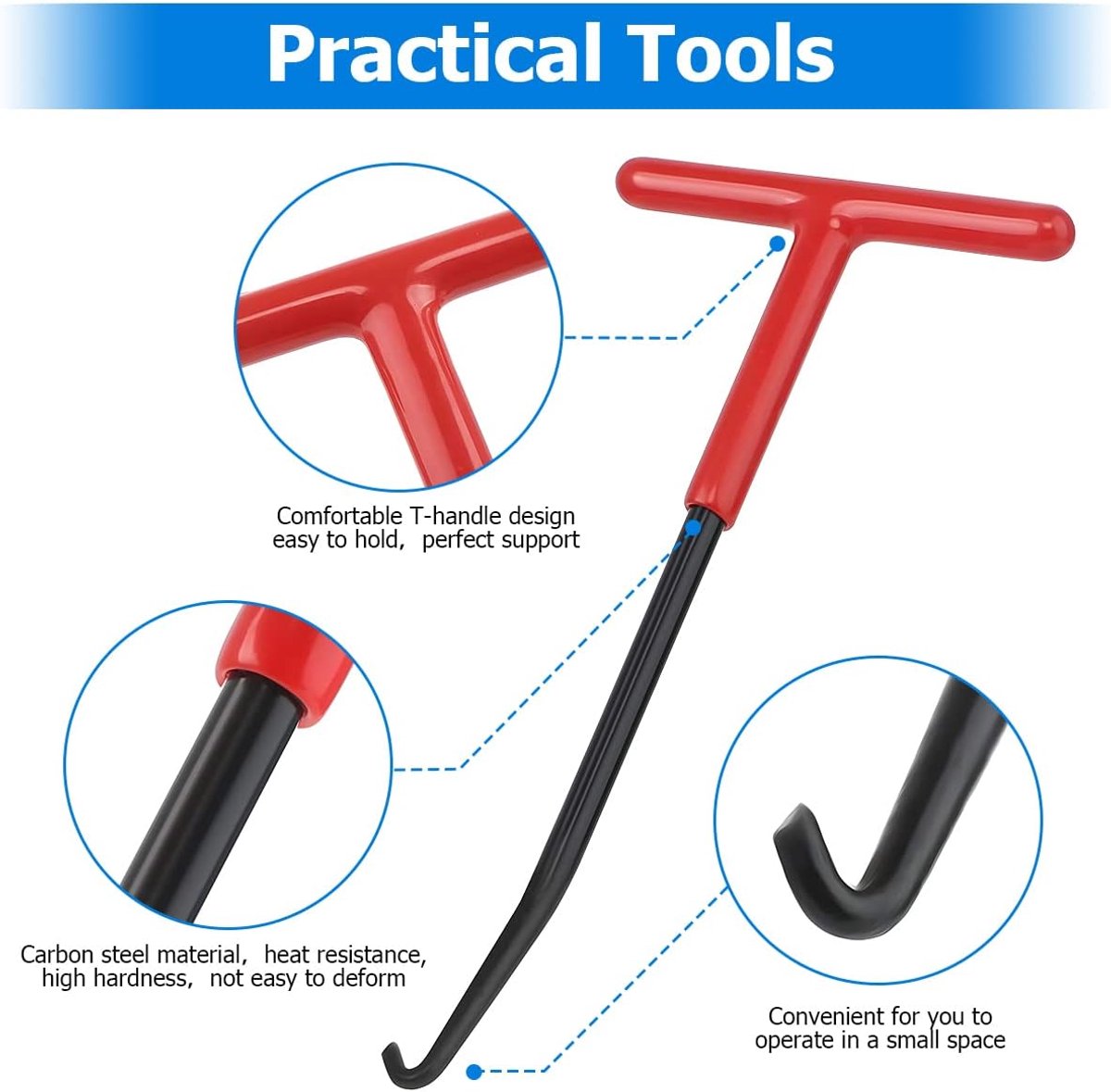 Brake Spring Hook - 2-Piece Set - Exhaust Spring Puller - Motorcycle | Bicycle | Spring Puller - Special V1188-ZXY-10815