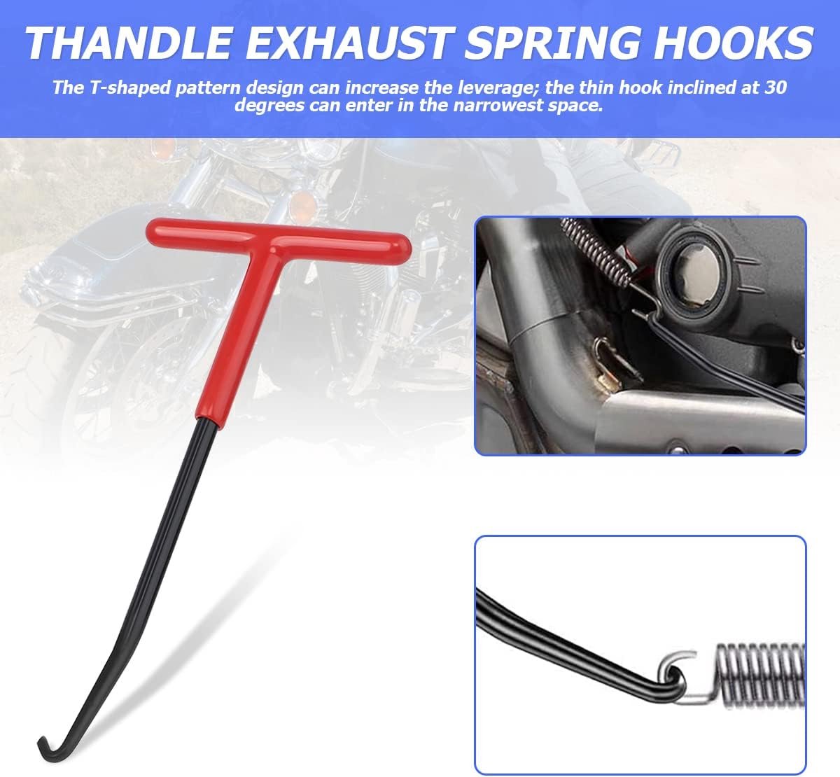 Brake Spring Hook - 2-Piece Set - Exhaust Spring Puller - Motorcycle | Bicycle | Spring Puller - Special V1188-ZXY-10815