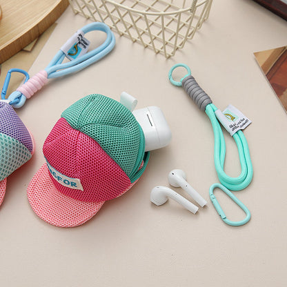 Storage Bag - Dopamine-Colored Mesh Bag - Travel Bag - Wallet - Headphone Bag - Keychain V1188-ZXY-10816