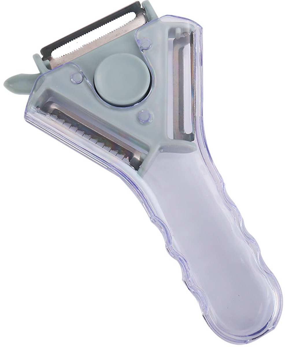 Peeler - 3-in-1 Peeler - Ergonomic - Can be used for peeling, grating and slicing - Blue V1188-ZXY-10824