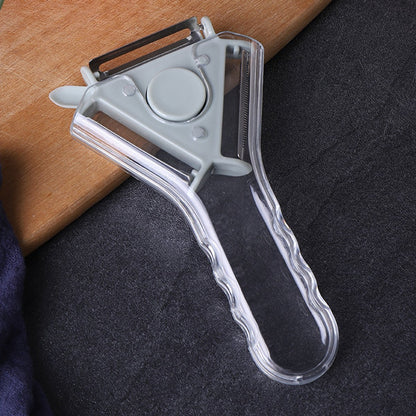 Peeler - 3-in-1 Peeler - Ergonomic - Can be used for peeling, grating and slicing - Blue V1188-ZXY-10824