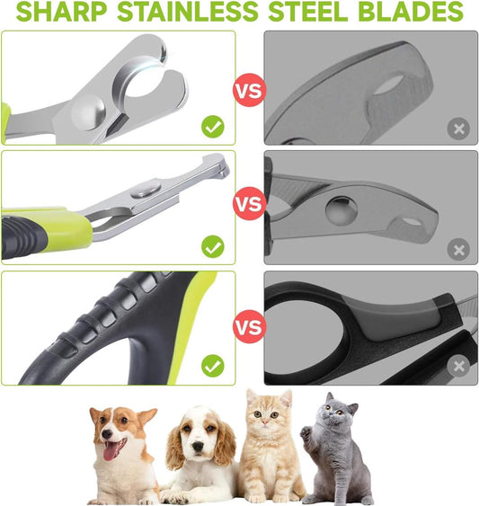 Pet Nail Clippers - Professional Pet Nail Clippers - Scissors - Stainless Steel - Cat Nail Clippers - V1188-ZXY-10835