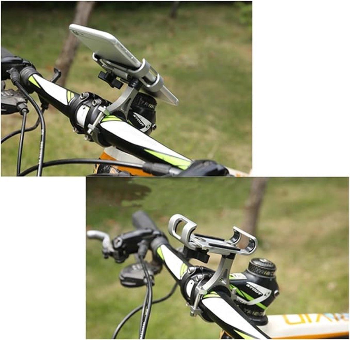 Phone holder for bicycle and motorcycle - Universal phone holder - 360 degrees rotatable and tiltable - V1188-ZXY-10836