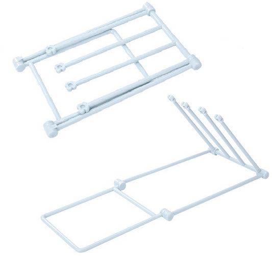 Storage Rack (Set of 2) - Kitchen Storage Rack - Space-Saving - Folding Rack - With 4 Supports, V1188-ZXY-10841