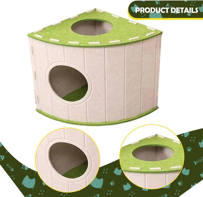 Cat House - Cat Basket - Cat Den - Felt-Shaped Cat Bed - Suitable for All Seasons - Warm | Scratch-Resistant V1188-ZXY-10842