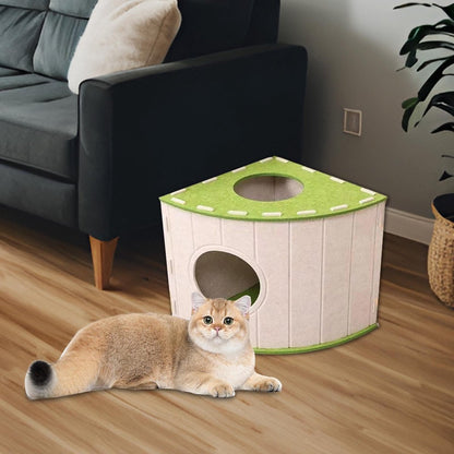 Cat House - Cat Basket - Cat Den - Felt-Shaped Cat Bed - Suitable for All Seasons - Warm | Scratch-Resistant V1188-ZXY-10842