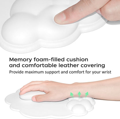 Mouse Pad - Mouse Pad with Wrist Rest - Ergonomic Mouse Pad - Mouse Pad with Leather Surface, Suitable for V1188-ZXY-10848