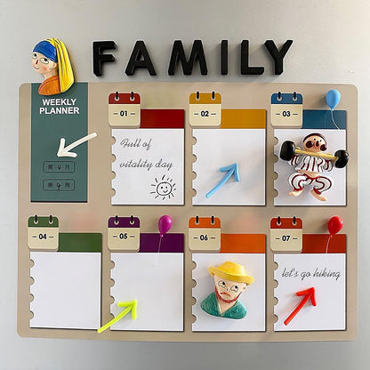 3D Arrow-Shaped Magnetic Notes - Fridge Magnets - 12-Piece Set for Whiteboard & Fridge - 2 Pieces in Each V1188-ZXY-10854