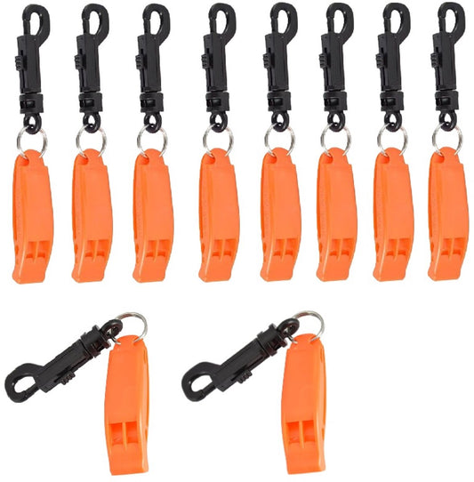 Emergency Whistle (10-Piece Whistle) - Sturdy and Durable Whistles, Suitable for Referees, Coaches, V1188-ZXY-10855