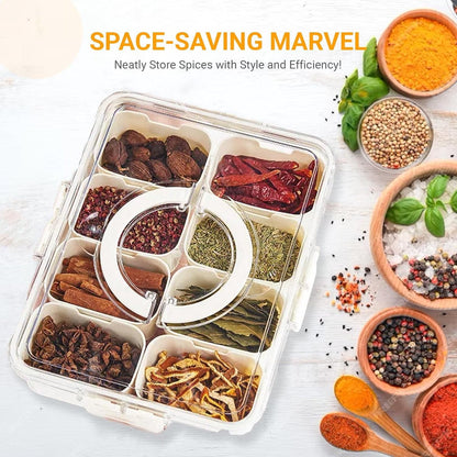 Snack Boxes - Divided trays with lids and handles - Transparent snack boxes for fruit, snacks, sweets and V1188-ZXY-10861