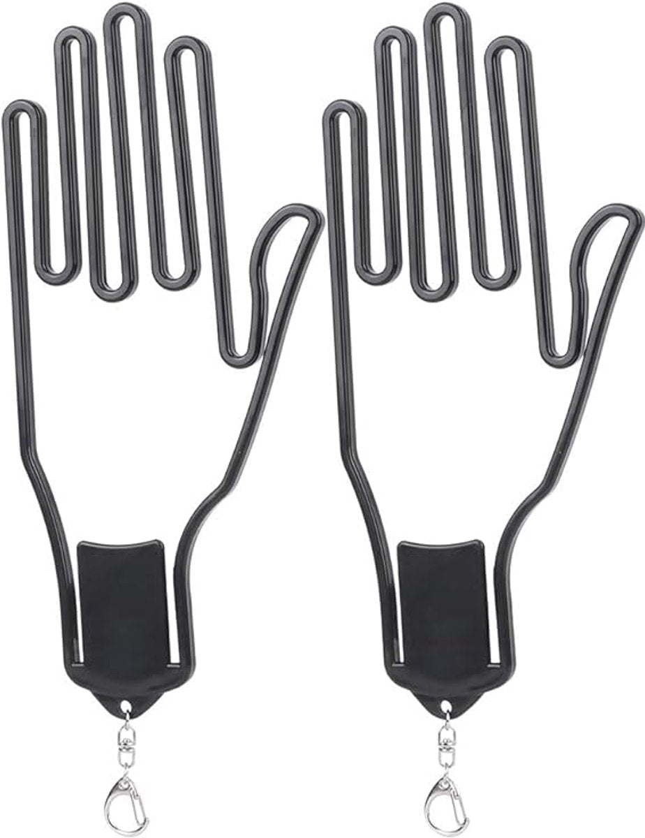 2-Pack Glove Supports - Black Plastic Frame to Prevent Deformation - For Golf & Outdoor Gloves V1188-ZXY-10863