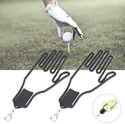 2-Pack Glove Supports - Black Plastic Frame to Prevent Deformation - For Golf & Outdoor Gloves V1188-ZXY-10863