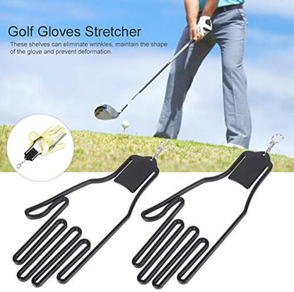2-Pack Glove Supports - Black Plastic Frame to Prevent Deformation - For Golf & Outdoor Gloves V1188-ZXY-10863