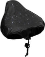 Waterproof Bicycle Saddle Cover with Drawstring - Black - Universal Size 24x27 cm - Protects Against Rain & V1188-ZXY-10866