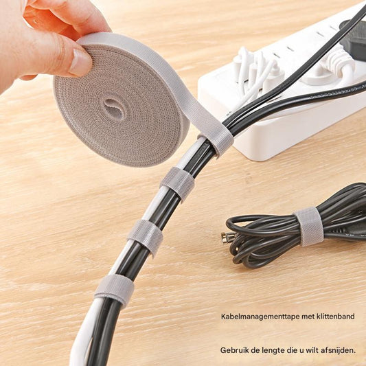 Cable Organizer with Velcro - Cable Ties for Data Cables - Reusable Straps - For storing mobile phone cables, V1188-ZXY-10874