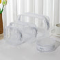 Storage Bag - 4 Pieces - Portable Storage Bag - Simple Makeup Bag - Foldable - Transparent V1188-ZXY-10877