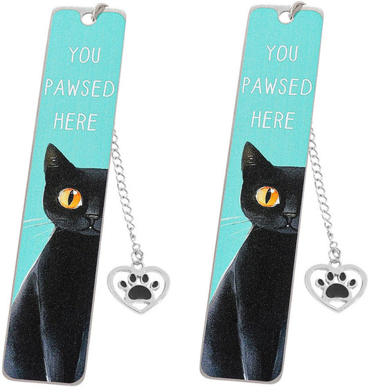 Bookmarks - Set of 2 - Cat Bookmarks - Gifts for Cat Lovers - Cute Bookmarks - Bookmark Gifts for Book Lovers V1188-ZXY-10878
