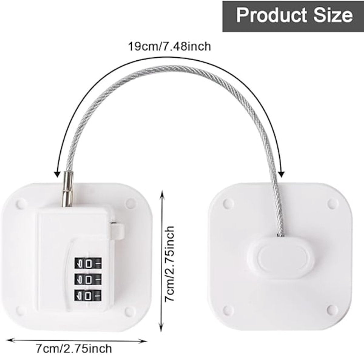Child Locks - 2-pack refrigerator locks - drawer locks V1188-ZXY-10885