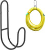 Garden Hose Hanging System - Wall Mount for Neat Storage - Stainless Steel Frame - Black V1188-ZXY-10891