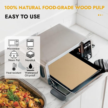 Baking Paper - 12-inch Airfryer Baking Paper - 200 Sheets - Disposable Airfryer Liner - Oven Accessory with V1188-ZXY-10895
