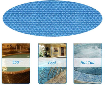 Insulation foil for outdoor pools - 2.4 m diameter - Blue - 1 piece V1188-ZXY-10901