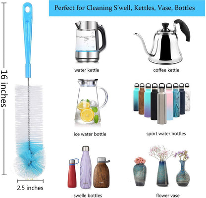 Cup Cleaning Brushes - Pack of 8 - Scratch-resistant - For all cup surfaces - Baby bottle brush - Blue V1188-ZXY-10903