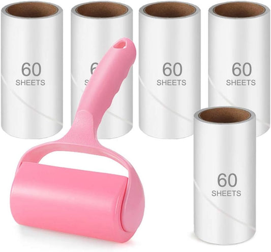 300 Sheet Lint Roller - Pet Hair Remover - Super Sticky Lint Remover Brush - Clothes Cleaner Roller - 1 V1188-ZXY-10905