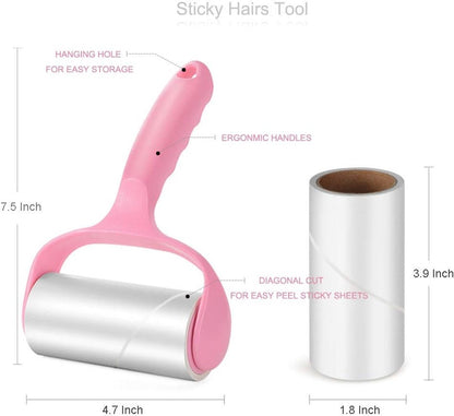 300 Sheet Lint Roller - Pet Hair Remover - Super Sticky Lint Remover Brush - Clothes Cleaner Roller - 1 V1188-ZXY-10905