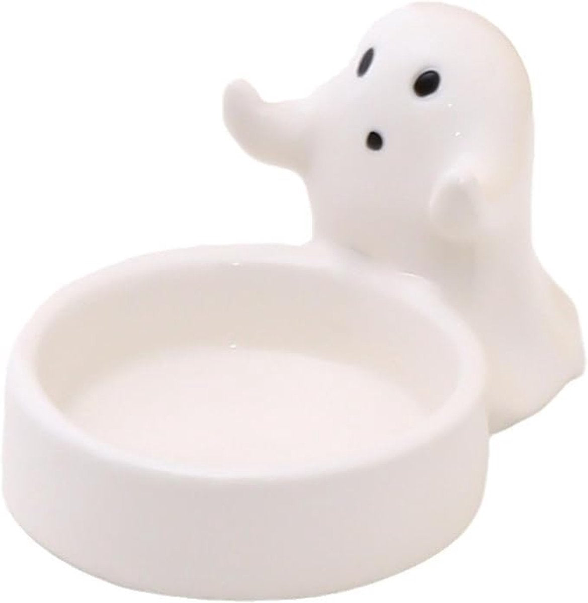 1 Piece - Ceramic Ghost Candle Holder - Cute Ghost Ornament - Birthday Gift - Desk Decoration (Style 2) V1188-ZXY-10916