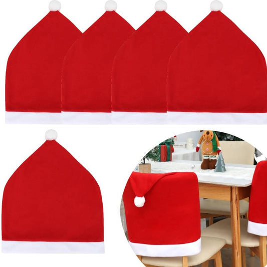 Chair Covers - Set of 5 - Christmas Chair Covers - Red Chair Covers - Christmas Chair Covers - Christmas V1188-ZXY-10923