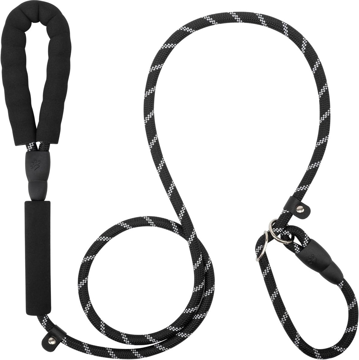 1.8m Long Dog Training Leash - Durable, tension-free polyester dog leash with two padded handles and V1188-ZXY-10925