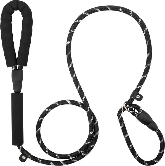 1.8m Long Dog Training Leash - Durable, tension-free polyester dog leash with two padded handles and V1188-ZXY-10925