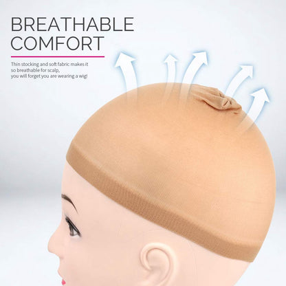 5-piece set - light brown - elastic - wig cap V1188-ZXY-10927